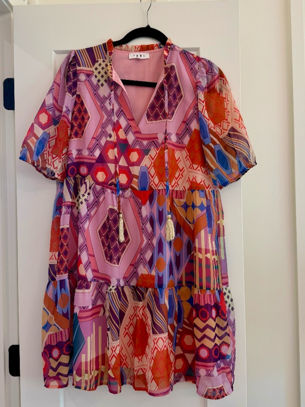 THML Colorful Geometric Pattern Dress - Size S